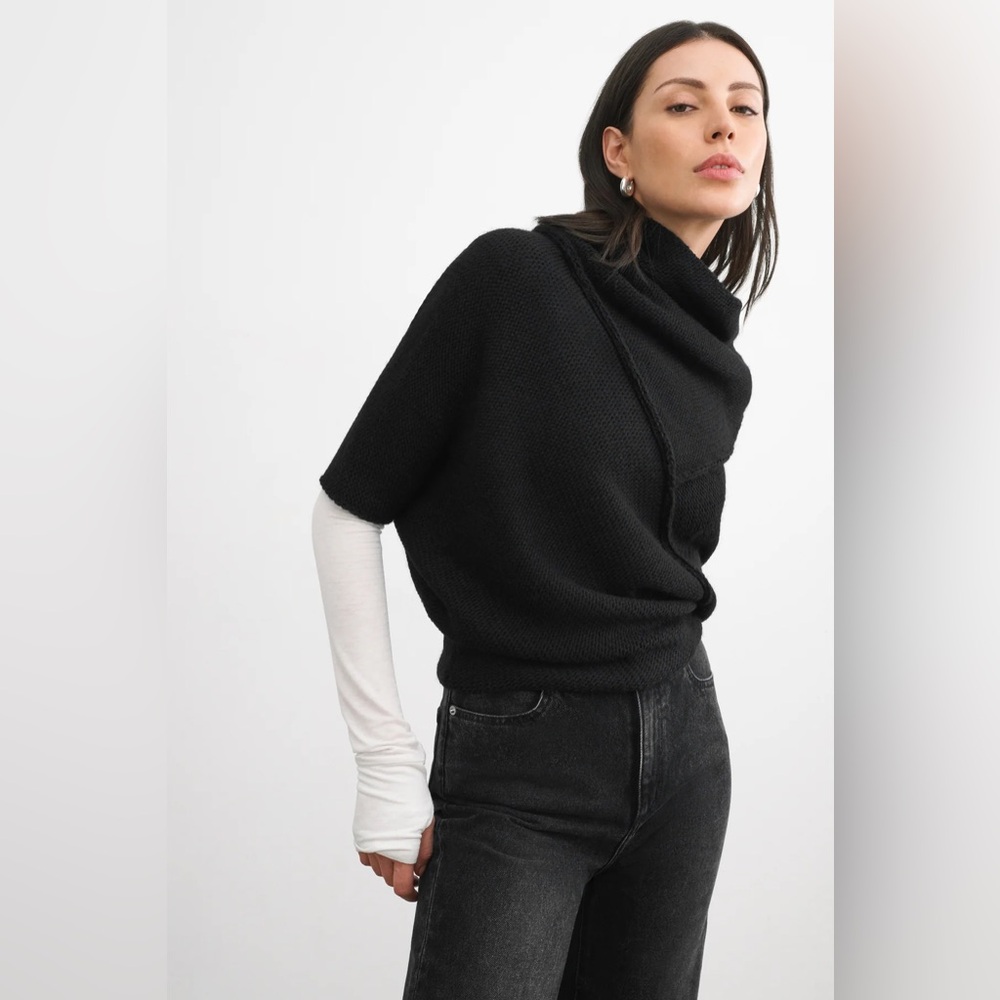 Marcella NYC Palmer Knit Cowl Neck Sweater
